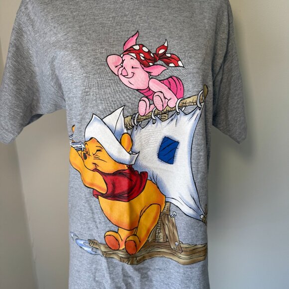 Disney Winnie the Pooh and Piglet Graphic T Shirt - Picture 3 of 12